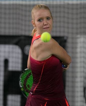 Katherina Hobgarski (GER) Deutsche Meisterschaft in Biberach an der Riß, 44. Deutschen Hallenmeisterschaften 2015 Tennis - Deutsche Meisterschaft 2015 - Deutsche Meisterschaft - - Biberach an der Riss - Baden-Wuerttemberg - Germany - 20 December 2015.