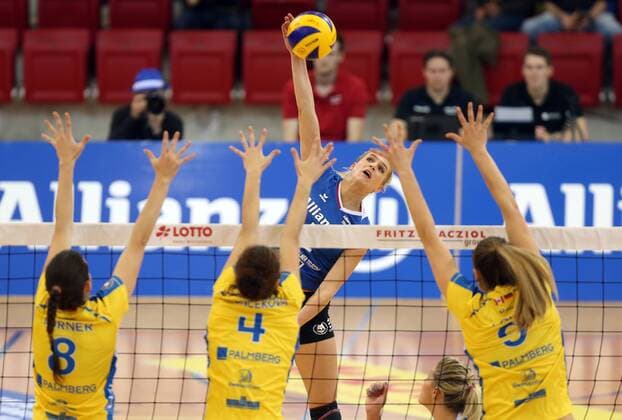 Stuttgart Volleyball Allianz MTV Stuttgart vs. Schweriner SC, Kim Renkema (Stuttgart)