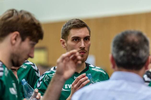 Netzhoppers Neuzugang Sebastian Krause (mi 9) GER, Königs Wusterhausen Bestensee, Volleyballl, 1. Bundesliga, Spieltag, Saison 2015 2016, Landkost-Arena, Netzhoppers KW - VSG Coburg Grub