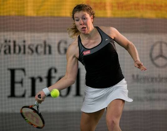 Anna-Lena Friedsam (GER) Deutsche Meisterschaft in Biberach an der Riß, 44. Deutschen Hallenmeisterschaften 2015 Tennis - Deutsche Meisterschaft 2015 - Deutsche Meisterschaft - - Biberach an der Riss - Baden-Wuerttemberg - Germany - 20 December 2015.
