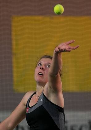 Anna-Lena Friedsam (GER) Deutsche Meisterschaft in Biberach an der Riß, 44. Deutschen Hallenmeisterschaften 2015 Tennis - Deutsche Meisterschaft 2015 - Deutsche Meisterschaft - - Biberach an der Riss - Baden-Wuerttemberg - Germany - 20 December 2015.