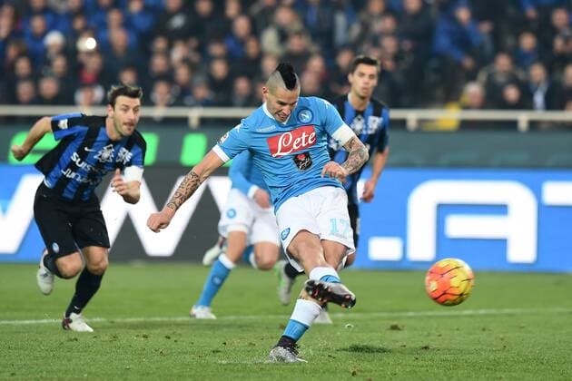Fußball, Atalanta Bergamo - SSC Neapel Mg Bergamo 20 12 2015 - Fussball Serie A Atalanta Bergamo - SSC Napoli Marek Hamsik 