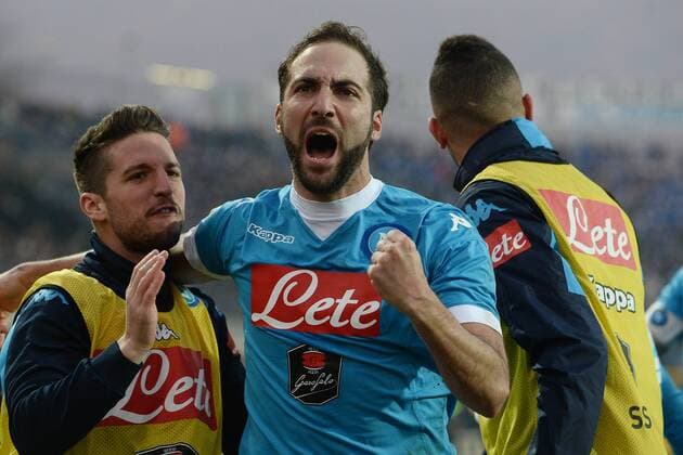 Fußball, Atalanta Bergamo - SSC Neapel Mg Bergamo 20 12 2015 - Fussball Serie A Atalanta Bergamo - SSC Napoli Gonzalo Higuain 