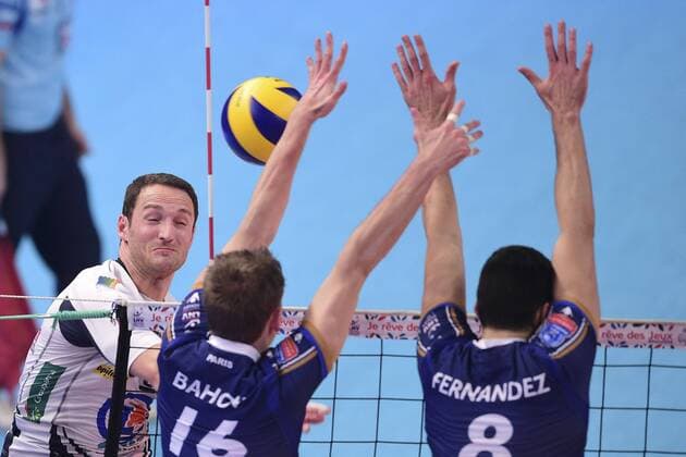 David Konecny (Tours) - Volleyball Frankreich, Supercoupe 2015 der Herren, Tours VB vs. Paris Volley - 22 12 2015 JBAutissier Panoramic 