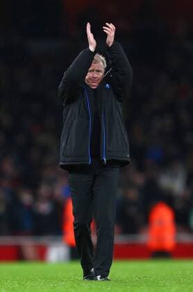 Steve McClaren, manager of Newcastle United dejected following defeat - Arsenal vs Newcastle United - Barclay s Premier League - Emirates Stadium - London - 02 01 2016 Pic Philip Oldham SportImage EDITORIAL USE ONLY. No use with unauthorised audio, video, data, fixture lists, club league logos or live services. Online in-match use limited to 120 images, no video emulation. No use in betting, games or single club league player publications.