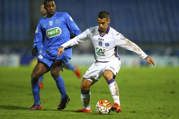 Wissam Ben Yedder (Toulouse) - Fussball Frankreich, Coupe de France, Entente SSG vs. Toulouse FC - 02 01 2016 - GwendolineLeGoff Panoramic 