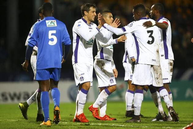 Francois Moubandie (Toulouse) - Fussball Frankreich, Coupe de France, Entente SSG vs. Toulouse FC - 02 01 2016 - GwendolineLeGoff Panoramic 