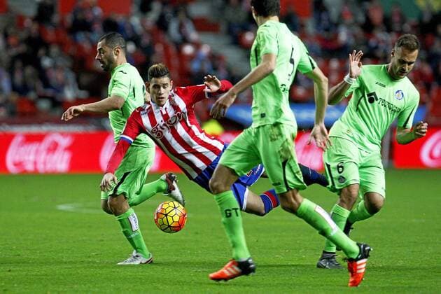 Spanish League match between Sporting and Getafe. In this picture, Sanabria. xTUERO-ARIASx 