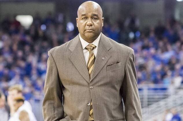 January 05, 2016 - Omaha, NE U.S. - Georgetown Hoyas head coach John Thompson lll in action during an NCAA College League USA men s basketball game between Georgetown Hoyas and Creighton Bluejays at Century Link Center in Omaha, NE...Attendance: 16,425.Creighton won 79-66. NCAA Basketball 2016: Georgetown vs Creighton JAN 05 - ZUMAc04_