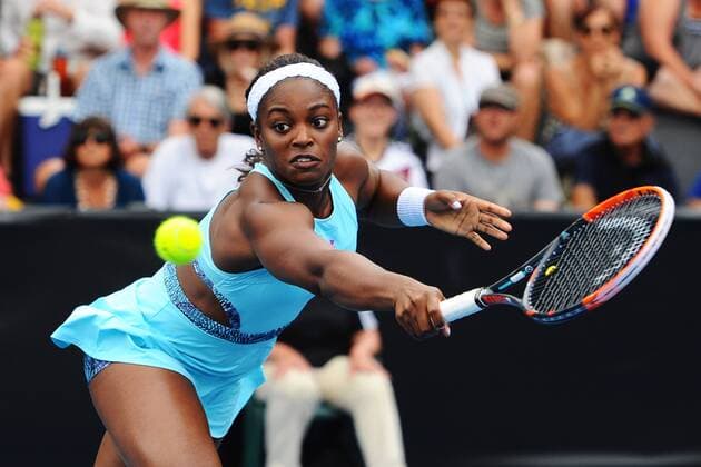 06.0.2016. Auckland, New Zealand. Sloane Stephens from the USA during Day 3 of the 2016 ASB Classic Womens. ASB Tennis Centre, Auckland, New Zealand. Wednesday 6 January 2016. xChrisxSymesx  ActionPlus11694330