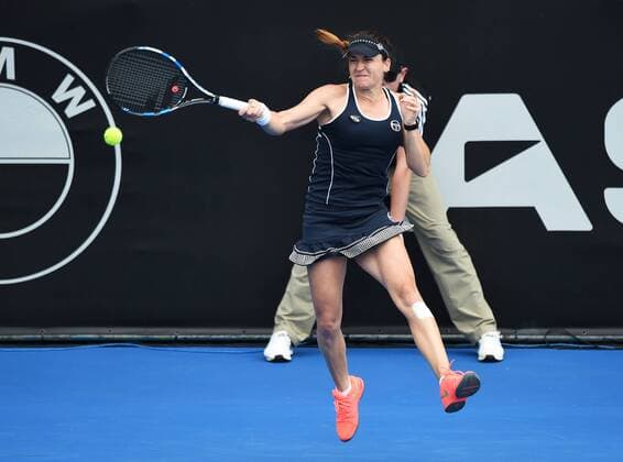 06.0.2016. Auckland, New Zealand. Romania s Alexandra Dulgheru on Day 3 of the ASB Classic Tennis Women s tournament. ASB Tennis Centre, Stanley st, Auckland, New Zealand. Wednesday 6 January 2016. xAndrewxCornagax  ActionPlus11694361