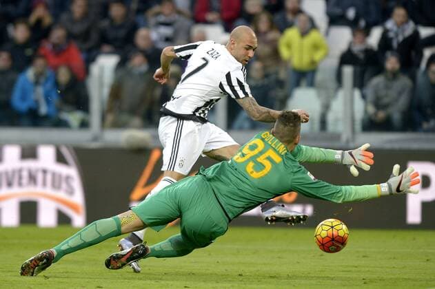 Simone Zaza Juventus 3-0, goal celebration, , Football Calcio 2015 2016 Serie A ITA, Juventus Turin - Verona Hellas , Foto FilippoxAlfero Insidefoto filippoxalfero