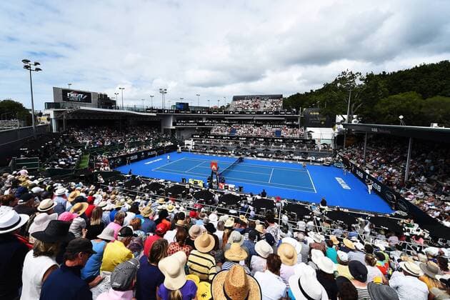 07.0.2016. Auckland, New Zealand. General view of Centre Court during Day 4 Quarter Finals of the 2016 ASB Classic Womens. ASB Tennis Centre, Auckland, New Zealand. Thursday 7 January 2016. xChrisxSymesx  ActionPlus11694584