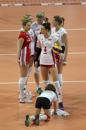 2016 European Olympic Qualification Pool B - Day 4 - match Poland and Italy in Ankara on January 7, 2016. Final Score: Poland 2 - Italy 3 Pictured: Poland team player Izabela Belcik 4 