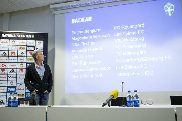 Fußball, Damen, Pia Sundhage stellt Schwedens Kader vor 160108 8 Januar 2016 in Göteborg.  BB160108MI002