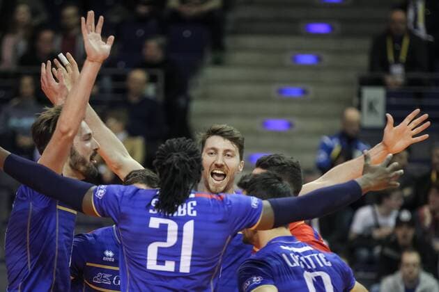 Mens Volleyball European Olympic Qualification Tournament in Berlin, Frankreich vs. Bulgarien: NICOLAS MARECHAL  20160108FNMG072