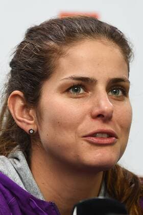 08.01.2016. Auckland, New Zealand. Julia Goerges (GER) talks with media after reaching the Final during Day 5 Semi Finals of the 2016 ASB Classic Womens. ASB Tennis Centre, Auckland, New Zealand. xChrisxSymesx  ActionPlus11694749