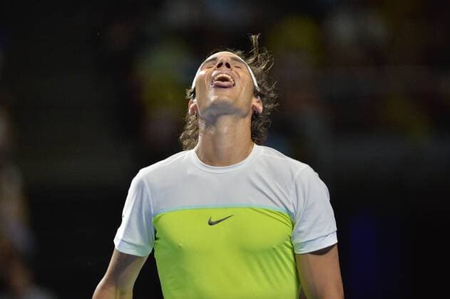 Bilder des Tages - SPORT 11.01.16 Sydney, Australia. Rafael Nada (ESP) in action against Lleyton Hewitt (AUS) during the FAST4 tennis exhbition matches at Allphones Arena. xNigelxOwenx  ActionPlus11696114