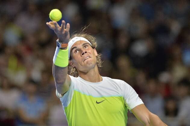 11.01.16 Sydney, Australia. Rafael Nada (ESP) in action against Lleyton Hewitt (AUS) during the FAST4 tennis exhbition matches at Allphones Arena. xNigelxOwenx  ActionPlus11696115