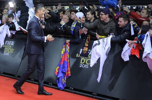 Christiano RONALDO Gala Nominees World Player of the Year FIFA-Weltfussballer Footballer of the Year 2015, FIFA Ballon d Or in the Kongresshaus Zuerich, Switzerland at January 11, 2016 11.01.2016 FIFA World Player Party