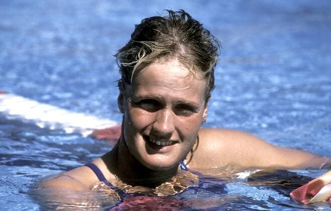 OTTO Kristin Team DDR Europameisterin Schwimm Europameisterschaften 1989 in Bonn am 20. August 1989 in Bonn 