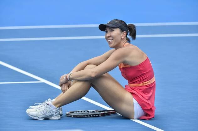 12.01.16 Sydney, Australia. Jelena Jankovic (SRB) in action against Sara Erranti (ITA) during their womens singles match on day 3 at the Apia International Sydney. Errani won the match 7-6,7-6. xNigelxOwenx  ActionPlus11696262