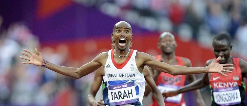 Aug. 11, 2012 - London, London, UK - London News Pictures. ANNIVERSARY OF THE 2012 LONDON OLYMPICSÃ¢?Â¦ Games of the XXX Olympiad.27 July to 12 August 2012.London 2012.Mo Farah, GB wins the men s 10,000m race. 2013 London Olympics Anniversary.  - ZUMAl94_