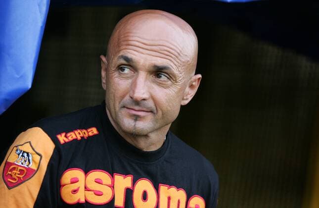 Fußball, Luciano Spalletti während seiner Zeit beim AS Rom zwischen 2005 und 2009 Luciano Spalletti. Frosinone vs Roma 0-1 Amichevole di calcio Stadio Matusa , Frosinone