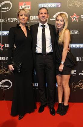 - LINT, BELGIUM: Referee Frank De Bleeckere, his wife and daughter pictured on the red carpet ahead of the 62nd edition of the Golden Shoe award ceremony, Wednesday 13 January 2016, in Lint AED studio. The Golden Shoe (Gouden Schoen Soulier d Or) is an award for the best soccer player of the Belgian Jupiler Pro League championship during the year 2015. VIRGINIExLEFOUR  x04772709x
