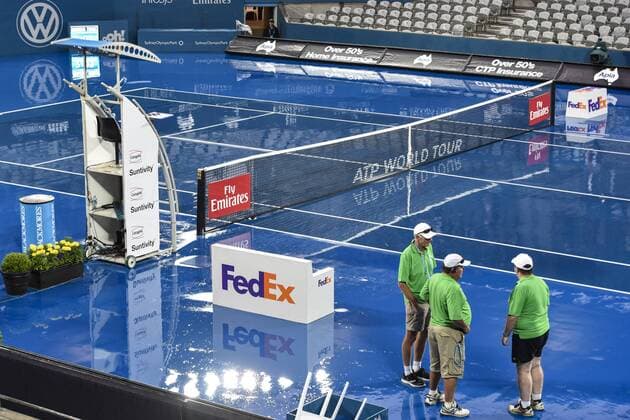 14.01.16 Sydney, Australia. Rain delay on day 5 at the Apia International Sydney. xNigelxOwenx  ActionPlus11696866