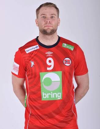 Handball, EM 2016, Nationalteam Norwegen Porträttermin 2016.01.14 KATOWICE - EHF EURO 2016 - OVERBY PETTER - Session players, handball players, representation of Norway POLAND AND FRANCE OUT!!!  20160114LUK1083