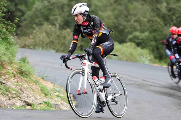 Der amtierende Deutsche Strassenmeister Emanuel BUCHMANN ( GER Team BORA-Argon18 ) beim Training - Querformat - quer - horizontal - Event Veranstaltung: Team BORA - Argon18 - Trainingscamp - Trainingslager 2016 Mallorca - Location Ort: Mallorca - Illes Baleares - Balearic Islands - Spain - Spanien - Europe - Europa - Date Datum: 15.01.2016 Stiehl Photography