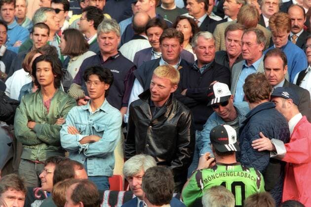 Fußball, EM Finale 1996 in London, Deutschland - Tschechien 2:1 n.V. Boris Becker Fußball, Europameisterschaft 1996, EM, Finale London, Deutschland - Tschechien