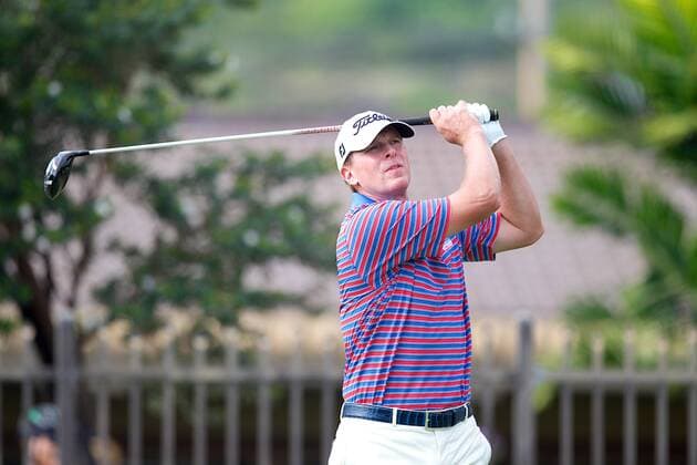 January 15, 2016 - Honolulu, Hawaii: Steve Stricker watches his drive during play of the second round of the Sony Open at Waialae Country Club in Honolulu, Hawaii. PGA Golf Herren Golf: Sony Open JAN15 - ZUMAc04_