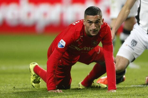 Hakim Ziyech of FC Twente during the Dutch Eredivisie match between FC Twente and Heracles Almelo at the Grolsch Veste on January 15, 2016 in Enschede, The Netherlands FC Twente v Heracles Almelo Dutch Eredivisie 2015 2016 xVIxJeroenxPutmansxIVx 4834873