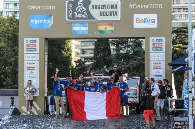 399 Carlos Vallejo Juan - Leonardo Baronio (CHL) VOLKSWAGEN Pro , Finish podium Rosario 16-1-2016 , Le Dakar 2016 xVIxxIVx 4839537