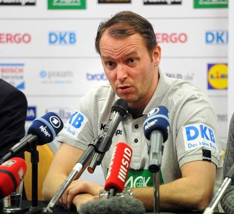Handball, EM, Pressetermin Deutschland Wroclaw (POL), Breslau (Polen), 17.1.2016 EURO 2016, Handball-Europameister, Männer M Pressekonferen, Medientermien der Deutschen Mannschaft im Mannschaftshotel, Mercure Wroclaw Centrum mit Bundestrainer Deutschland, Dagur Sigurdsson Foto- und alle