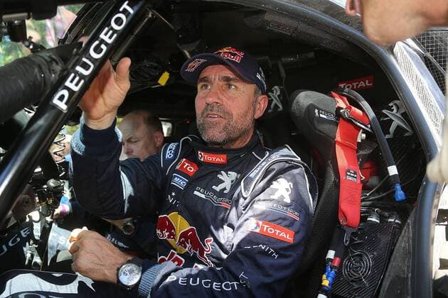- ROSARIO, ARGENTINA: French driver Stephane Peterhansel pictured at the final stage of the 2016 Dakar Rally Race from Villa Carlos Paz to Rosario, Argentina, on Saturday 16 January 2016. The 2016 Dakar Rally takes place from 03 till 16 January 2014 in Argentina and Bolivia. WILLYxWEYENS  x04775600x