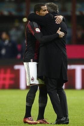 Jubel Sinisa Mihajlovic mit Kevin-Prince Boateng Milan Milano 17-01-2016 Stadio Giuseppe Meazza - Football Calcio Serie A Milan - Fiorentina. giuseppexceleste