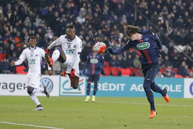 Adrien Rabiot (psg) - Fussball Frankreich, Coupe de France, Paris Saint Germain PSG vs. Toulouse FC - 19 01 2016 StephaneAllaman Panoramic 