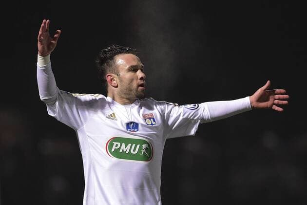 Fußball, Coupe de France, FC Chambly - Olympique Lyon joie de VALBUENA Mathieu (Lyon) apres son but FOOTBALL : FC Chambly Thelle vs Olympique Lyon - 16e coupe France - Beauvais - 20 01 2016 JBAutissierx 