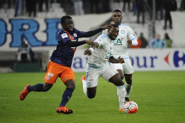 Fußball, Coupe de France, Olympique Marseille - HSC Montpellier Djadjedje (OM) FOOTBALL : Olympique Marseille vs Montpellier HSC - 1 16 Finale Coupe de France - 20 01 2016 FranckPennantx 