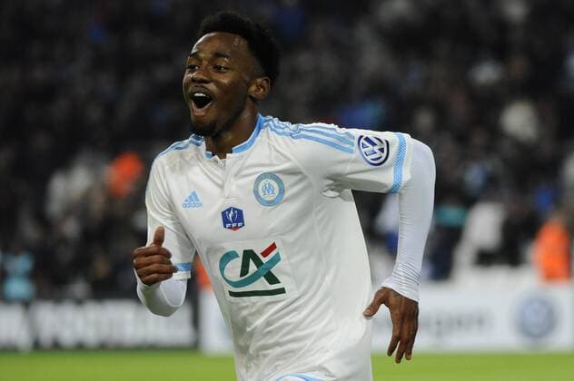 Fußball, Coupe de France, Olympique Marseille - HSC Montpellier Nkoudou (OM) - Joie But FOOTBALL : Olympique Marseille vs Montpellier HSC - 1 16 Finale Coupe de France - 20 01 2016 FranckPennantx 