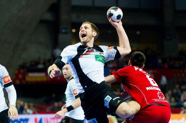 2016.01.22 Wroclaw Handball Mens EHF Euro Poland 2016 Main Round Group 2 Germany vs Hungary Steffen Weinhold NEWSPIX.PL --- Newspix.pl FRANCE OUT!!!  20160122_PF_PA020