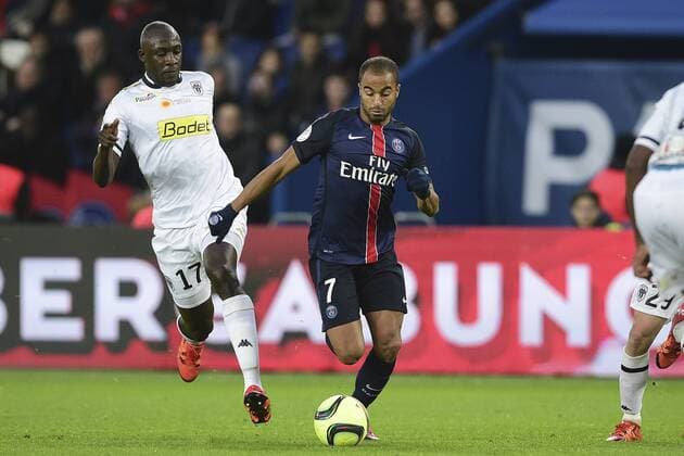 Lucas Moura (PSG) FOOTBALL : PSG vs SCO Angers - L1 - Paris - 23 01 2016 JBAutissier Panoramic 