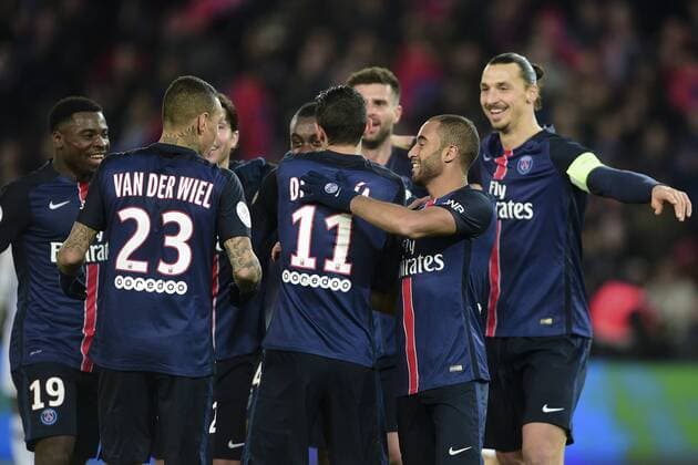 Lucas Moura (PSG) FOOTBALL : PSG vs SCO Angers - L1 - Paris - 23 01 2016 JBAutissier Panoramic 