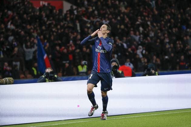 Angel Di Maria (psg) FOOTBALL : Paris st Germain vs Angers SCO - Ligue 1 - 23 01 2016 StephaneAllaman Panoramic 