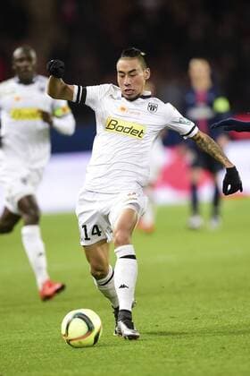 KETKEOPHOMPHONE Billy (Angers) FOOTBALL : PSG vs SCO Angers - L1 - Paris - 23 01 2016 JBAutissier Panoramic 