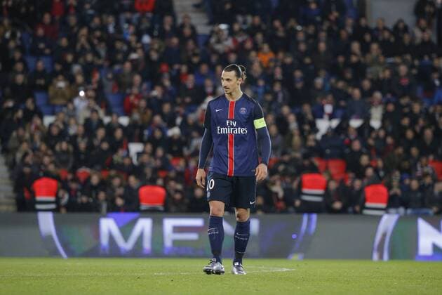 Fußball, Paris Saint Germain - Angers SCO Zlatan Ibrahimovic (psg) FOOTBALL : Paris st Germain vs Angers SCO - Ligue 1 - 23 01 2016 StephaneAllaman 