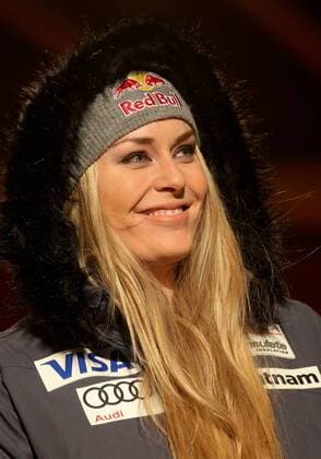ALPINE SKIING - FIS WC Cortina d Ampezzo CORTINA D AMPEZZO,ITALY,23.JAN.16 - ALPINE SKIING - FIS World Cup, downhill, ladies, award ceremony. Image shows Lindsey Vonn (USA). GEPAxpictures xChristianxWalgram